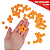 Pom Pom Fofinho Solto - 14mm - Pct C/ 100 Unid. COR: LARANJA-523 - Imagem 1