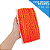 Fita Grelot Pom-Pom Em Metro - 10mm - Rolo C/ 25 Mts COR: LARANJA-NEON-01 - Imagem 1