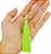 50 Pingentes De Seda Tassel - 7.0 Cm COR:VERDE-LIMAO-225 - Imagem 1