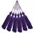 50 Pingentes De Seda Tassel - 7.0 Cm COR:ROXO-218 - Imagem 3