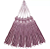 50 Pingentes De Seda Tassel - 7.0 Cm COR:ROSE-ESCURO-082 - Imagem 3