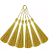 50 Pingentes De Seda Tassel - 7.0 Cm COR:OURO - Imagem 3