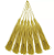 50 Pingentes De Seda Tassel - 7.0 Cm COR:MOSTARDA-CLARO-130 - Imagem 3