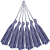 50 Pingentes De Seda Tassel - 7.0 Cm COR:LILAS-ESCURO-166 - Imagem 3
