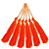 50 Pingentes De Seda Tassel - 7.0 Cm COR:LARANJA-NEON-01 - Imagem 3