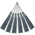 50 Pingentes De Seda Tassel - 7.0 Cm COR:CINZA-ESCURO-307 - Imagem 3