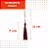 50 Pingentes De Seda Tassel - 7.0 Cm COR:BORDO-173 - Imagem 2
