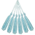 50 Pingentes De Seda Tassel - 7.0 Cm COR:AZUL-BEBE-177 - Imagem 3