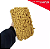 Fita Grelot Pom-Pom Em Metro - 30mm - Rolo C/ 25 Mts. COR: MOSTARDA-130 - Imagem 1