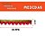Fita Grelot Pompom Ouro - Passamanaria 10mm - Rolo C/ 25 Mts COR: VERMELHO-145 - Imagem 3