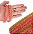 Fita Grelot Pompom Ouro - Passamanaria 10mm - Rolo C/ 25 Mts COR: ROSA-NEON-03 - Imagem 1