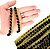 Fita Grelot Pompom Ouro - Passamanaria 10mm - Rolo C/ 25 Mts COR: PRETO-310 - Imagem 1