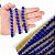 Fita Grelot Pompom Ouro - Passamanaria 10mm - Rolo C/ 25 Mts COR: AZUL-ROYAL-207 - Imagem 1