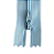 10 Ziper Comum Nylon Fino - 40cm - Nº3 - COR:AZUL-BEBE-177 - Imagem 1