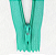 10 Ziper Comum Nylon Fino - 20cm - Nº3 - COR:VERDE-JADE-539 - Imagem 1