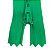 10 Ziper Comum Nylon Fino - 20cm - Nº3 - COR:VERDE-BANDEIRA-540 - Imagem 1