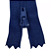 10 Ziper Comum Nylon Fino - 18cm - Nº3 - COR:MARINHO-318 - Imagem 1