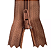 10 Ziper Comum Nylon Fino - 18cm - Nº3 - COR:FERRUGEM-809 - Imagem 1