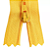 10 Ziper Comum Nylon Fino - 10cm - Nº3 - COR:AMARELO-OURO-110 - Imagem 1