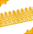 Renda Guipir CHL-586 9.0 Cm -  Rolo C/13.7 Metros Cor:Amarelo-Ouro - Imagem 3