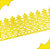 Renda Guipir CHL-586 9.0 Cm -  Rolo C/13.7 Metros Cor:Amarelo-Canario - Imagem 3