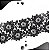 Renda Guipir CHL-573 Entremeio 12.0 Cm -  Rolo C/13.7 Metros Cor:Preto - Imagem 4