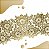 Renda Guipir CHL-573 Entremeio 12.0 Cm -  Rolo C/13.7 Metros Cor:Ouro - Imagem 5