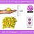 Pom Pom Pelucia - 50mm - Pct C/2 Unid. COR: MULT-20 (AMARELO/PINK/AZUL) - Imagem 1