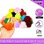 Pom Pom Pelucia - 50mm - Pct C/2 Unid. COR: MULT-08 (PRETO E BRANCO) - Imagem 2