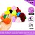 12 Unid. - Pom Pom Pelucia - 50mm COR: MULT-9 (NEONS) - Imagem 2
