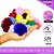 Pom Pom Pelucia - 70mm - Pct C/2 Unid. COR: MULT-17 (BRANCO/ROSABB) - Imagem 2