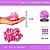 12 Unid. Pom Pom Pelucia - 70mm COR: MULT-22 (BRANCO/PINK) - Imagem 1