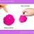 Pom Pom Pelucia - 70mm - Unidade COR: MULT-22 (BRANCO/PINK) - Imagem 5