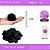 Pom Pom Pelucia - 70mm - Unidade COR: PRETO-310 - Imagem 1
