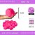 Pom Pom Pelucia - 100mm (10Cm) - Pct C/12 Unid. COR: PINK-312 - Imagem 1