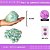 Pom Pom Pelucia - 100mm (10Cm) - Pct C/2 Unid. COR: MULT-23 (BRANCO/VERDEBB) - Imagem 1