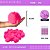 Pom Pom Pelucia C/Elastico - 100mm (10Cm) - Pct C/25 Unid. COR: PINK-312 - Imagem 1