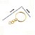 Argola de Chaveiro Simples - 20mm - Pct C/1000 Unidades Cor:Ouro - Imagem 2