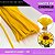 100 Haste De Chenille Limpador De Cachimbo Fios Artesanato 30cm Cor:Amarelo-Ouro-110 - Imagem 1