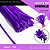 100 Haste De Chenille Limpador De Cachimbo Fios Artesanato 30cm Cor:Roxo-218 - Imagem 1