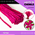 100 Haste De Chenille Limpador De Cachimbo Fios Artesanato 30cm Cor: Fucsia-06 - Imagem 3