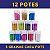 Kit Gliter Purpurina P/ Artesanato E Resina - C/12 Cores - Imagem 2