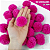 Pom Pom De Lã Fofinho - 50mm - Pct C/50 Unid. COR: ROSA-NEON-03 - Imagem 1