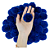 Pom Pom De Lã Fofinho - 50mm - Pct C/50 Unid. COR: AZUL-ROYAL-207 - Imagem 1