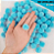 Pom Pom De Lã Fofinho - 25mm - Pct C/100 Unid. COR: AZUL-BEBE-177 - Imagem 1