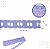 Passa Fita Bordado Em Lese - Ctl-102 - 2.5 Cm - Rl C/13.7 Mts Cor:Lilas-164 - Imagem 2