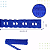 Passa Fita Bordado Em Lese - Ctl-102 - 2.5 Cm - Rl C/13.7 Mts Cor:Azul-Royal-207 - Imagem 2