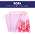Kit 100 Saco De Organza P/ Lembrancinha - 13x18 - C/ Fita De Cetim Cor:Rosa-Bebe-132 - Imagem 3