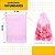 Kit 100 Saco De Organza P/ Lembrancinha - 13x18 - C/ Fita De Cetim Cor:Rosa-Bebe-132 - Imagem 2