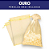 Kit 100 Saco De Organza P/ Lembrancinha - 9x12 - C/ Fita De Cetim Cor:Ouro - Imagem 3